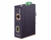 Planet IGTP-815AT konvertor RJ45/SFP, 1Gbps, PoE injektor 802.3at, -40 až 75 st.C, IP30, EFT+ESD, malý rozměr
