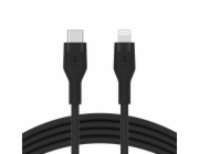 Belkin Flex Lightning/USB-C 15W 3m, mfi, 15W, cern. CAA009bt3MBK