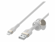 Belkin Flex Lightning/USB-A 2m mfi cert., bílý     CAA010bt2MWH
