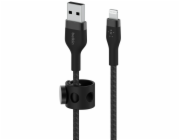 Belkin Flex Lightning/USB-A 3m mfi cert., cerný    CAA010bt3MBK