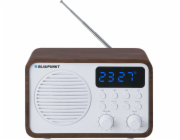 Přenosné rádio s Bluetooth a USB BLAUPUNKT PP7BT, barva: hnědé dřevo/bílá