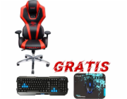 E-blue AUROZA  EEC301P červená/Herní žid