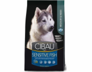 FARMINA Cibau Sensitive Fish Medium & Maxi – suché krmivo pro psy – 12 + 2kg