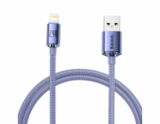 Baseus CAJY000005 Crystal Shine Series Datový Kabel USB - Lightning 20W 1,2m Purple