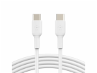 Belkin USB-C na USB-C kabel, 2m, bílý