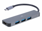 Gembird USB-C 2v1 multiport hub + HDMI