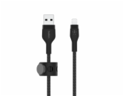 Belkin BOOST CHARGE Lightning/USB-A kabel, 3m, černý - odolný PRO Flex