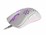Genesis herní optická myš KRYPTON 555/Herní/Optická/8 000 DPI/Drátová USB/Bílá