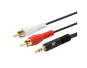 TB Touch Cable 3,5mm Mini Jack -2x RCA M/M 2,5m