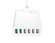 Blitzwolf nabíječka 6x USB nabíječka Blitzwolf BW-S15, QC 3.0, 60W (bílá) (BW-S15 EU) - 023076