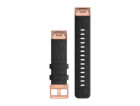 Garmin Řemínek QuickFit 20, nylonový, černý, růžovozlatá ...