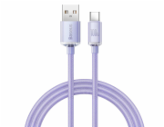 Baseus CAJY000405 Crystal Shine Series Datový Kabel USB - USB-C 100W 1,2m Purple