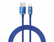 Baseus CAJY000403 Crystal Shine Series Datový Kabel USB - USB-C 100W 1,2m Blue