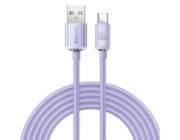 Baseus CAJY000505 Crystal Shine Series Datový Kabel USB - USB-C 100W 2m Purple