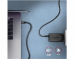 AXAGON BUCM3-CM10AB, SPEED kabel USB-C <-> USB-C, 1m, USB 3.2 Gen 1, PD 60W 3A, ALU, oplet, černý