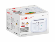 Clatronic Fritéza FR 3771 (bílá, 1800 W, nádoba na olej 2,5 litru)