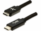Logo kabelu USB USB-C - USB-C 2 m Černá