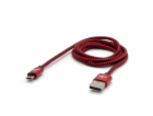 USB kabel Logo USB-A - microUSB 1 m Černočervený