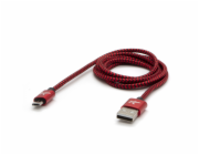 USB kabel Logo USB-A - microUSB 1 m Černočervený