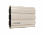 SAMSUNG Portable SSD T7 Shield 2TB / USB 3.2 Gen 2 / USB-C / Externí / Béžový
