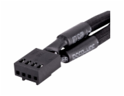 Thermaltake TTMOD PWM ventilátorový 4pinový Y-kabel (černý, 11 cm, 3 kusy)