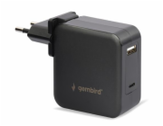 GEMBIRD Univerzální adaptér NPA-PD60-01 pro notebook, Type-C PD, USB, 60W