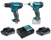 Makita CLX224X Aku sada DF333DZ+TD110DZ+2xaku+kufr Li-ion CXT 12V