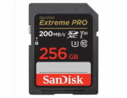SanDisk SDXC karta 256GB Extreme PRO (200 MB/s Class 10, UHS-I U3 V30)
