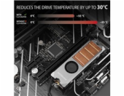 AXAGON CLR-M2FAN, měděný chladič s ventilátorem pro jedno i oboustranný M.2 SSD disk, výška 13 mm