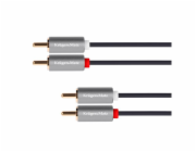 Kabel 2x Cinch konektor/2x Cinch konektor 3m KRUGER & MATZ KM1211 Basic