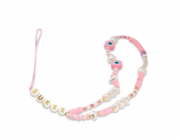 Guess Poutko na Telefon Beads Shell Pink Guess phone charm je stylový, praktický a skvělý doplněk k vašemu pouzdru na telefon. Můžete si jej pověsit na zápěstí, abyste zabránili náhodnému pádu telefo