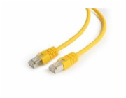 Gembird patch kabel Cat6 FTP, 0.25 m, žlutý