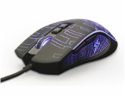 GEMBIRD myš MUSG-RGB-01, podsvícená, 7 tlačítek, černá, 3600DPI,  USB