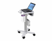 Ergotron StyleView - Vozík - lehký provoz - pro notebook / čtečka čárových kódů - zdravotní - ocel - bílá, hliník - velikost obrazovky: až 17"
