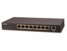 Planet PoE switch 1Gbps, 9xTP, 8xPoE 802.3at 30W/120W, fa...