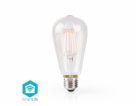 NEDIS Wi-Fi chytrá LED žárovka s vláknem/ E27/ ST64/ 5W/ ...