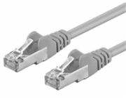 Premiumcord Patch kabel CAT 6a S-FTP,RJ45-RJ45,LSOH, AWG 26/7 5m šedá