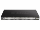D-Link DGS-1250-52XMP 52-Port Gigabit Smart PoE Switch, 4...