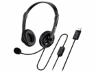 GENIUS sluchátka HS-230U/ USB/ černá