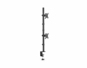 Digitus Svislý držák monitoru 17-32", max. 8 kg na kus, upevnění na svorku nebo průchodku VESA 75x100