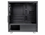 EVOLVEO M4, case mATX, 1x120mm PWM ventilátor, průhledná bočnice, černá