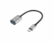 Kruger&Matz USB-C – USB adaptér stříbrný (KM1246)