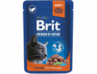 BRIT Premium Cat Salmon Sterilised - mokré krmivo pro koč...