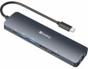 Sandberg USB-C 8K Display Dock, dokovací stanice