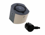 LEGRAND Revolution zásuvkový blok 2x2P+T/USB A+C s indukční nabíjecí plochou, bílá-hnědošedá