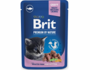 BRIT Premium by Nature Kitten White fish - mokré krmivo pro kočky - 100 g