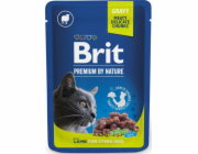BRIT Premium by nature Sterilised Lamb - mokré krmivo pro kočky - 100g