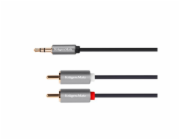 Kabel Jack 3.5mm stereo/2x Cinch 3m KRUGER & MATZ KM1216 Basic