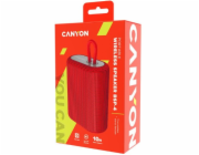 CANYON reproduktor BSP-4, BT V5.0, BLUETRUM AB5365A, 5W, 1200mAh, USB-C, microSD, červená
