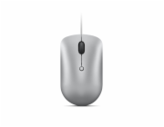 Lenovo myš CONS 540 USB-C kabelová kompaktní - stříbrná (Cloud Grey)